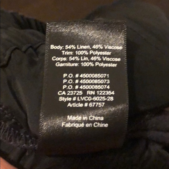 Linen wide leg crop pant - Picture 9 of 10